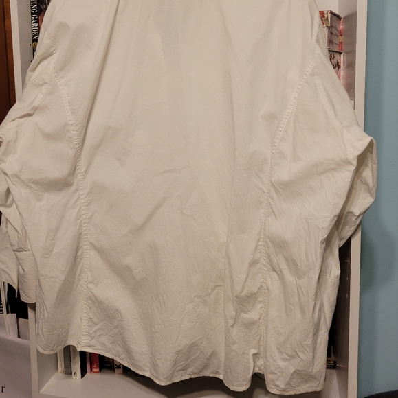 Harve Benard White Textured Button Down- Size 2x- fits 18W-20W - Picture 8 of 8